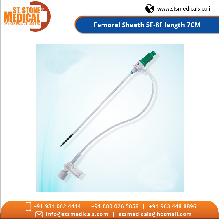 Exclusive Range of Non Sterile Easy to Use Medical Consumables 5F-8F Length 7CM Femoral Sheath for Sale