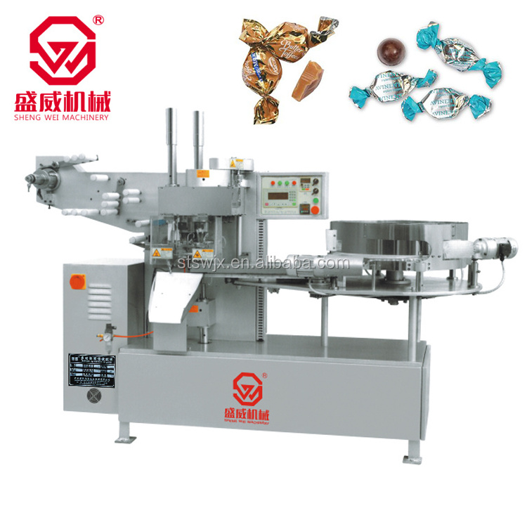 auto double twist toffee candy wrapping machine