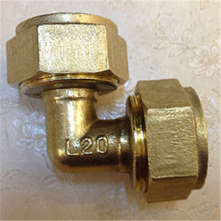 PEX Compression Brass fitting Wholesale 16mm 20mm Water Tube Plumbing Materials Brass PEX Pipe Fittings