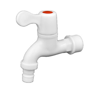 Plastic Saving Cold Water Wall PVC Tap One Way Faucet Type With Nozzle Professional Supplier