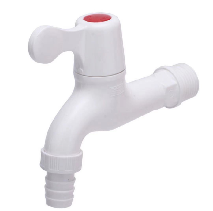 Plastic Saving Cold Water Wall PVC Tap One Way Faucet Type With Nozzle Professional Supplier