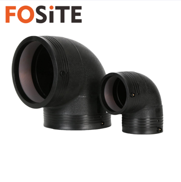 High Pressure PE Pipe Butt Fusion Fitting 90 degree elbow Plastic HDPE Pipe Fitting