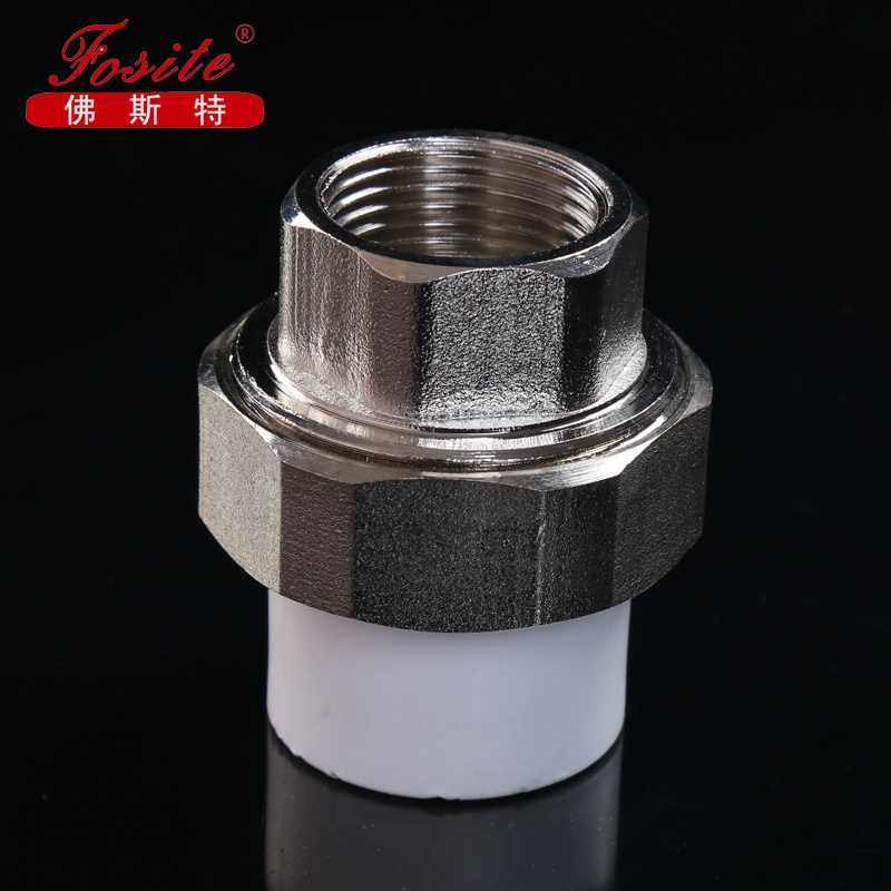 Female and male thread tee, socket,elbow union PPR pipe  fitting