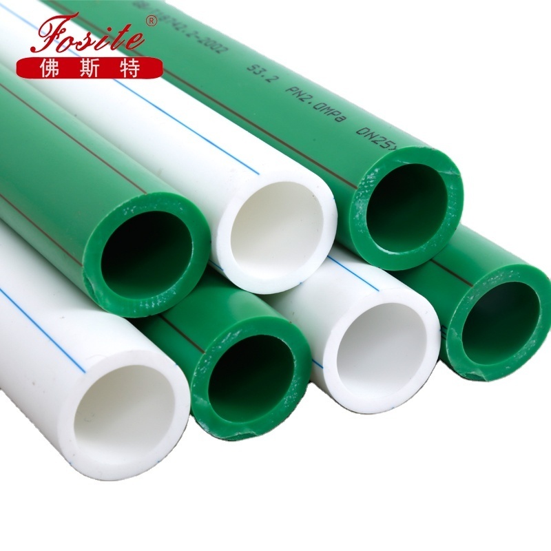 high quality PPR Plastic Water Tube Competitive PPR Hot Water Polypropylene Pipe Price  for water supply