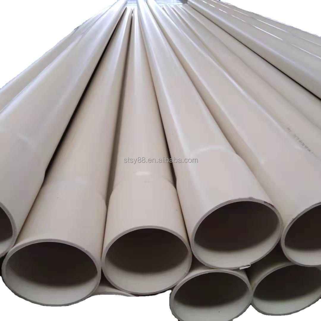 Large Diameter Pvc Pipe 110mm 160mm 200mm 250mm Upvc Pvc Water Supply/ Drainage Pipe