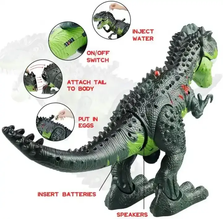 007 New Electronic Walking Tyrannosaurus Rex Dinosaur Remote Control Dinosaur toys with Lights and Sounds