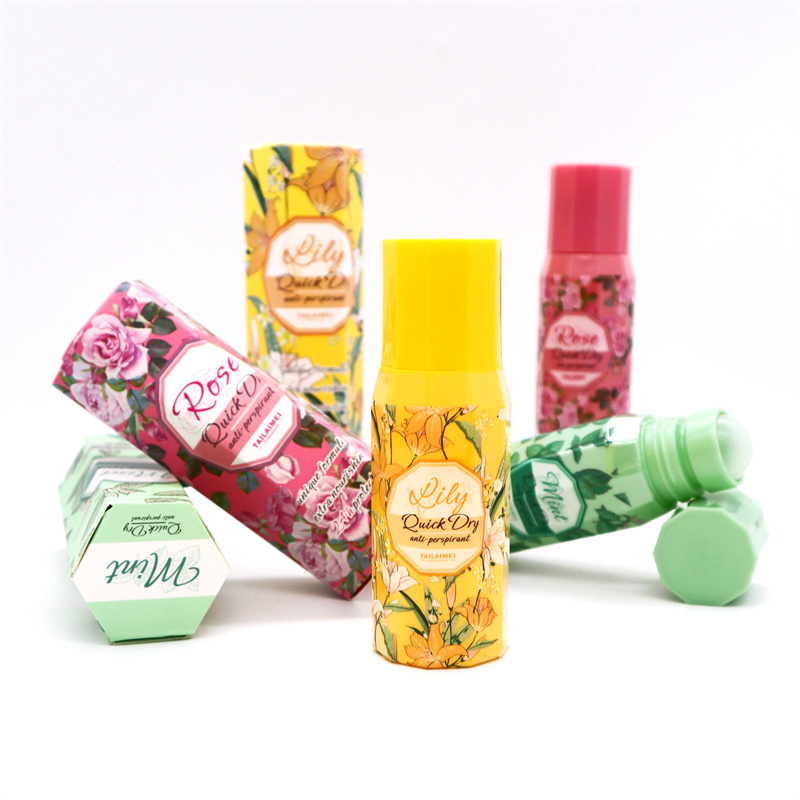 Tailaimei Rose Ricy Mint Secret Deodorant & Antiperspirant Underarm Hyperhidrosis Roll-On Antiperspirant Deodorant Stick