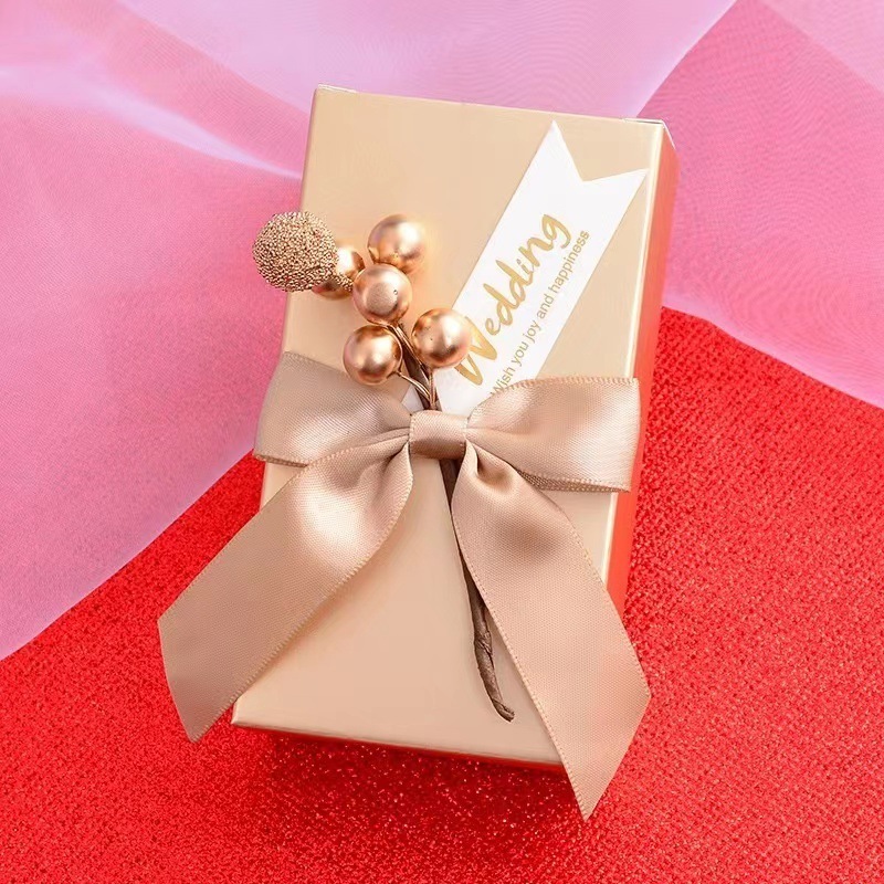 Golden Candy Box European Wedding Party Decoration Gift Box Wedding Candy Box