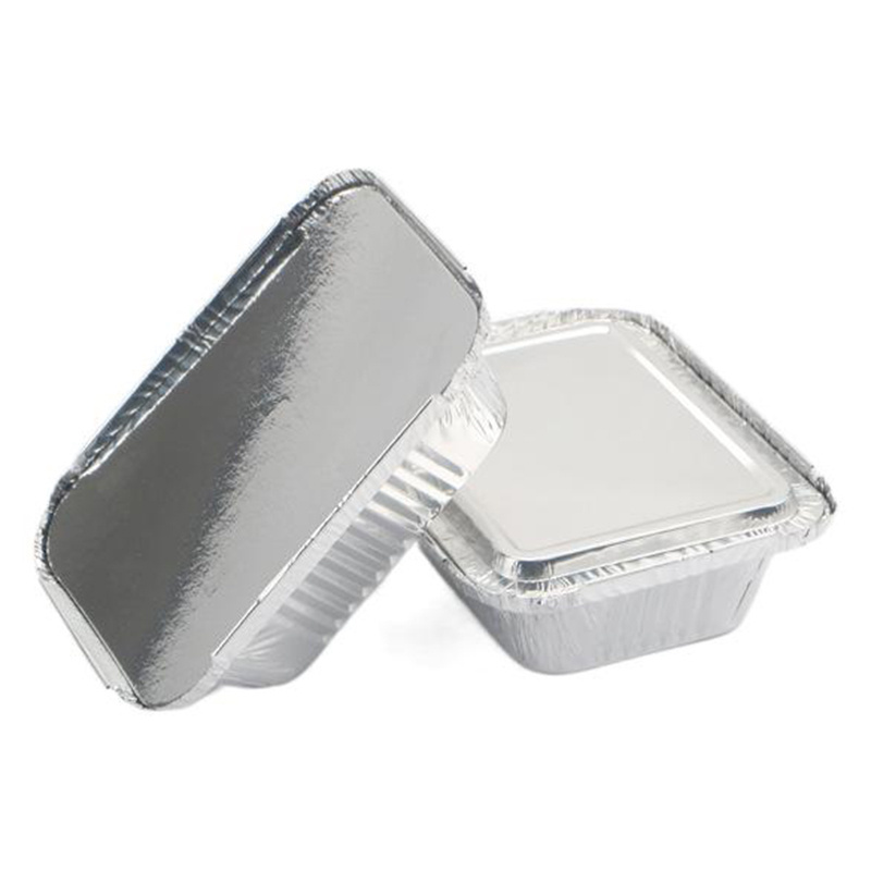 650ml 1000ml Foil Pan Tray Disposable Aluminum Foil Food Container Disposable Food Tray With Paper/Plastic/Aluminium Lid