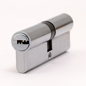 computer key aluminum door lock cylinder set cheap price chrome mortise lock cylinder set