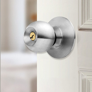 Factory Wholesales Interior Room Tubular Round Knob Cylindrical Door Lock Door Knob Lockset