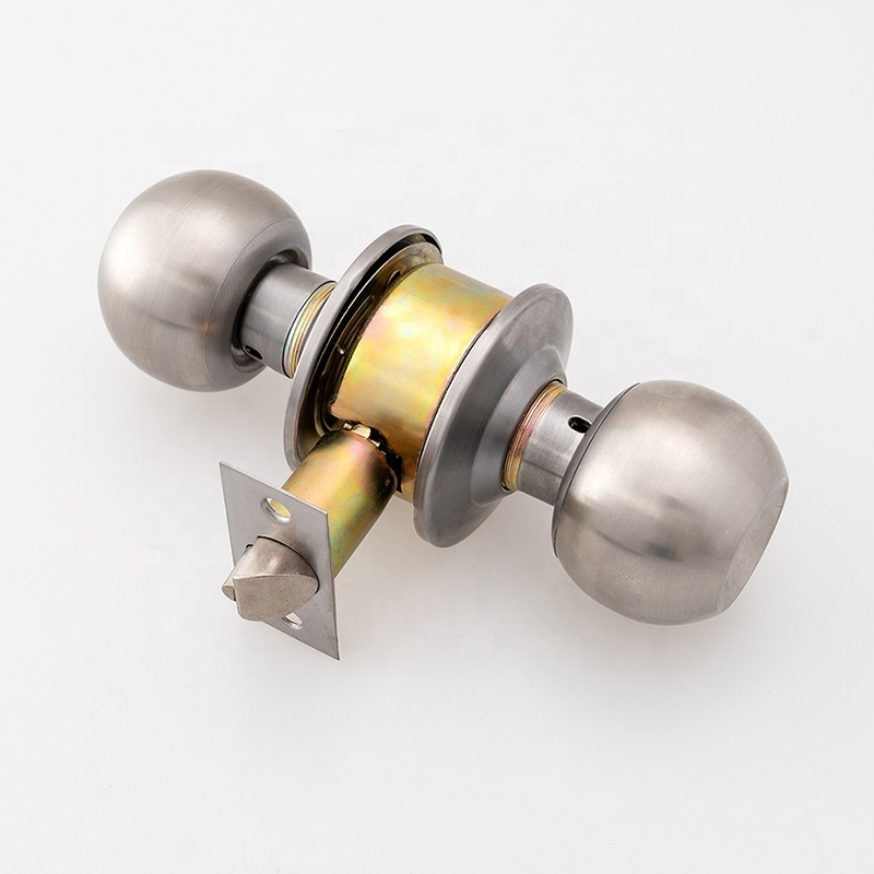 Factory Wholesales Interior Room Tubular Round Knob Cylindrical Door Lock Door Knob Lockset