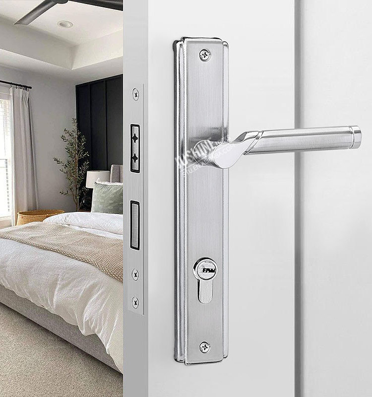 Hot Sale Door Accessories Egypt Door Handles Aluminum Security Door Lock With Handle