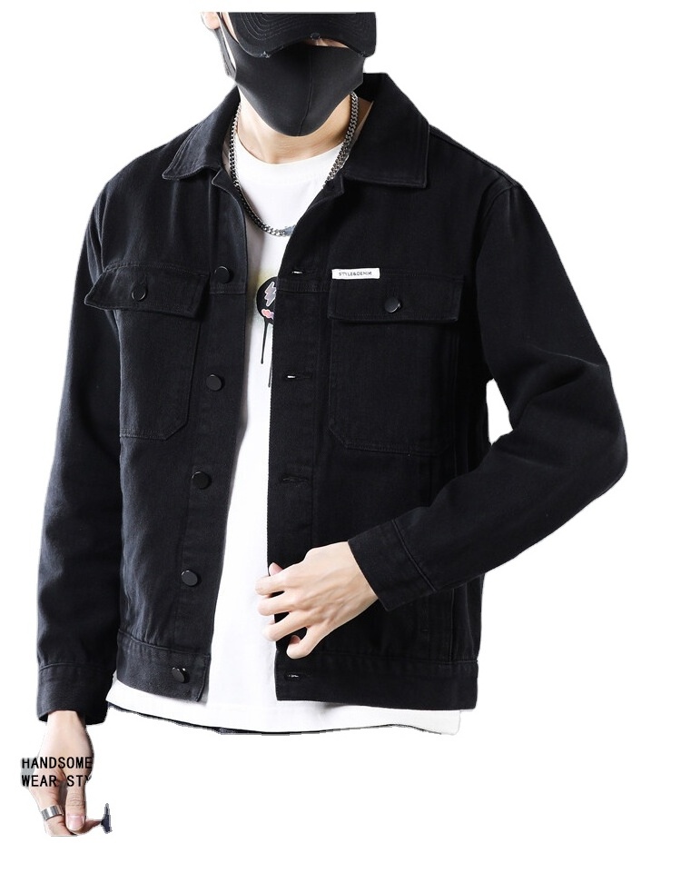 Man's Custom Plain Lined Heavy Canvas Gusseted Pockets Coaches Jacket Mens Designer Work Jacket