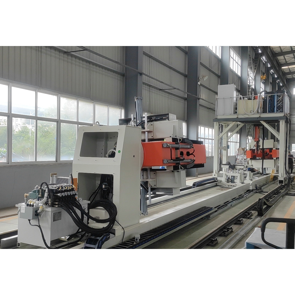 CNC lathe machine circumferential seam weld H beam production line automatic welding equipment