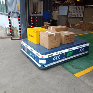 Factory price customized industrial agv robot transfer trolley steerable agv transfer cart