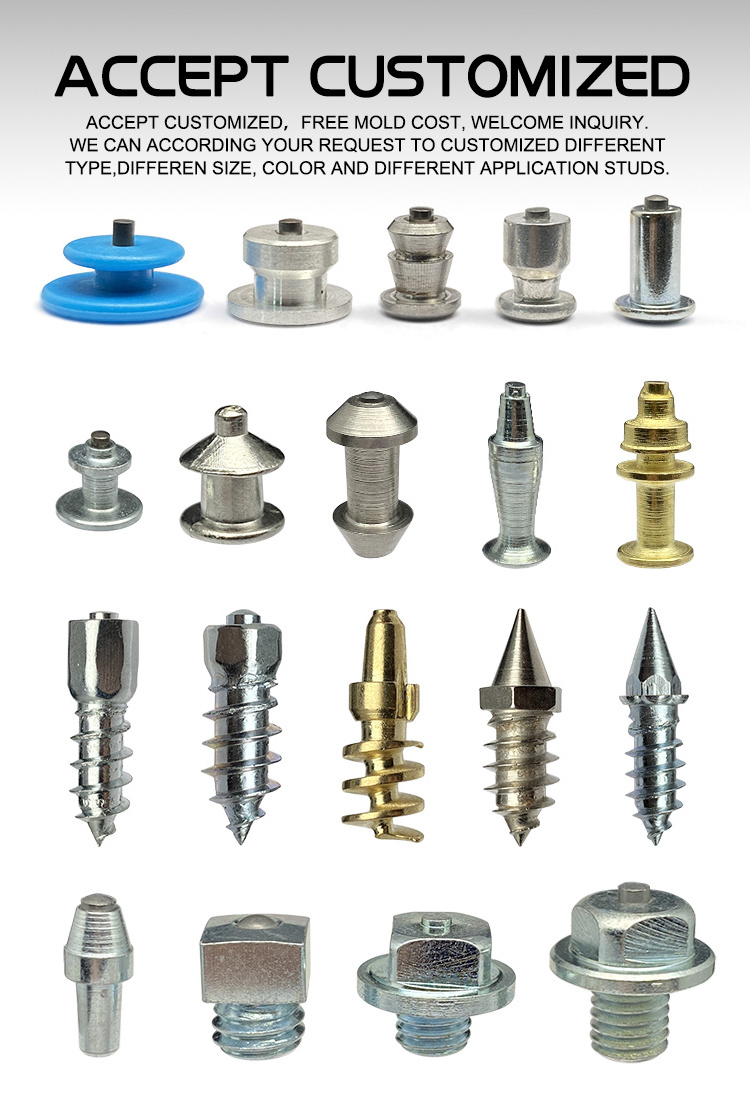 Zhuzhou Jinxin Carbide Snow Tire Studs Aluminum/steel Tyre Spikes