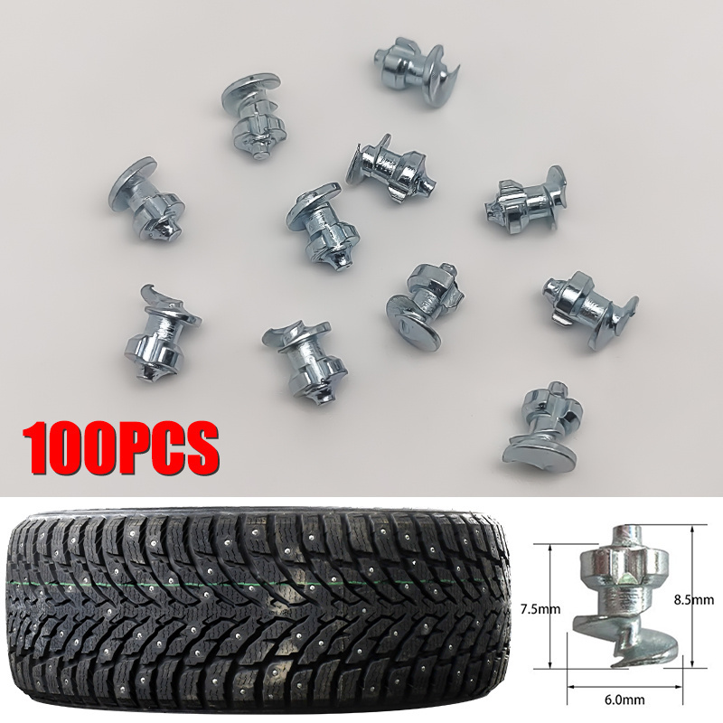 JX110  carbide wheel spikes bicycle tire studs 100pcs with one tool