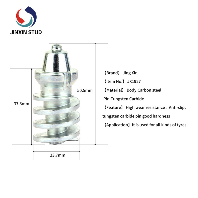 New design JX1927 manufacture carbide grip screw ice tyre stud and stud tool