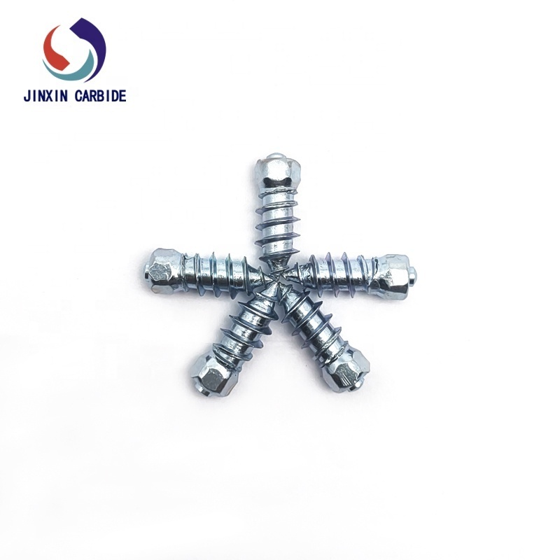 JX6*6-H18 Tungsten Carbide winter studded tires tractor tire studs ice spikes for sale