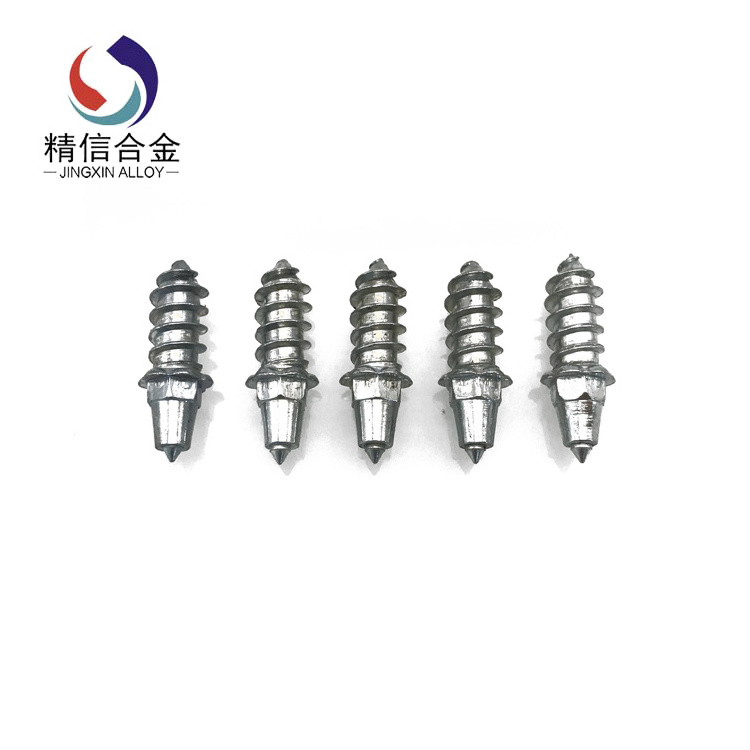 JX6*6-H27-T10 Tungsten Carbide Studs 27mm Screw-in Ice Studs for Racing Car