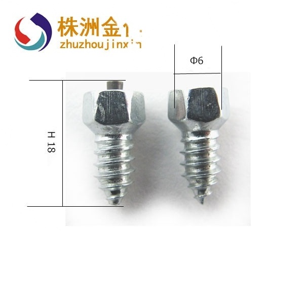 Top quality whosale tire studs  JX4*4-H12  anti-skid screw studs for tyre and footwears factory supply directly