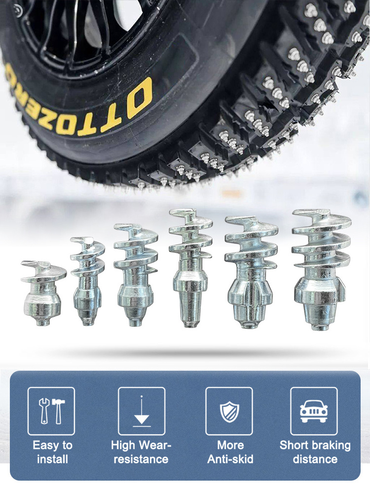 JX1910 Ice Racing Tire Studs Spikes Tractor Tire Studs for Truck Wheel