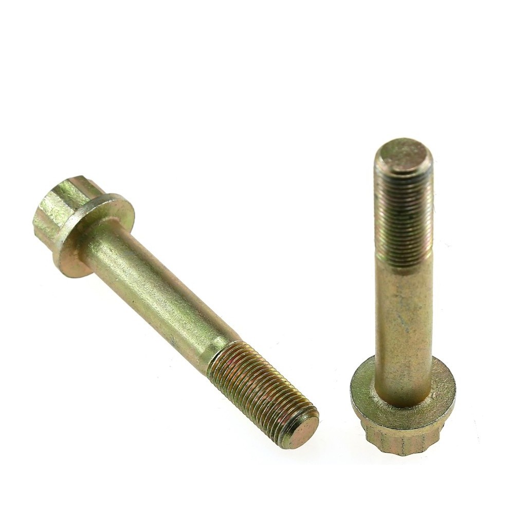 Carbon Steel Flange Bolt Grade 12.9 Yellow Zinc Plated M12 M20 M10 M36 B18.2.5M 12 Point Flange Bolt