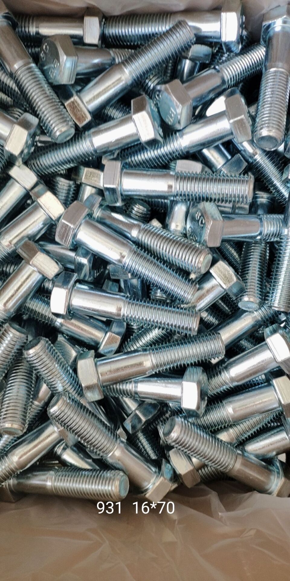 M16 Washer High Tensile Fastener Grade 4.8 8.8 Screw Din931 Din933 Metric Galvanized Strength M36 X 170Mm Hex Bolt and Nut