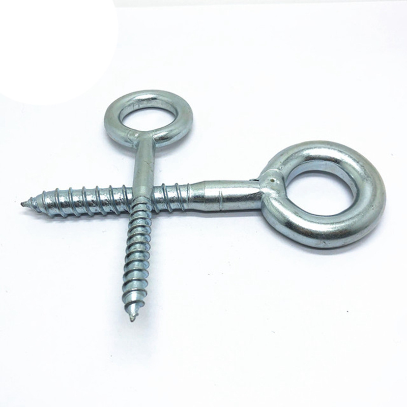 carbon steel wood thread self tapping screws Triangle nail Closed - end lifting ring eye hook screws