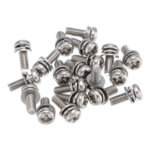 Head Sems Screws Sem T30 Phillips Pan Screw with Square Hex Bolt Assembly Spring Washer