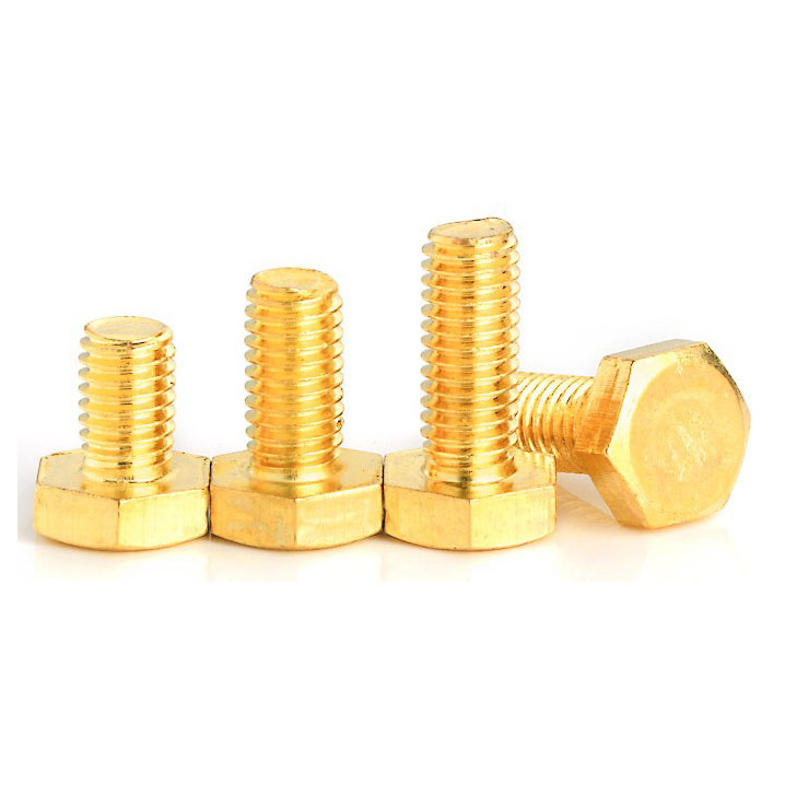 Fastener Manufacture DIN 933 DIN 931 M3 M4 M6 M8 M10 Brass Hex Head Bolt