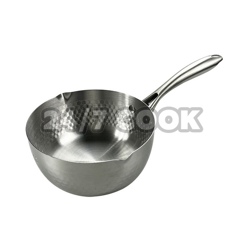 Wholesale Factory Direct High Quality Stainless Steel Milk Pan Metal Nonstick Sauce Pan