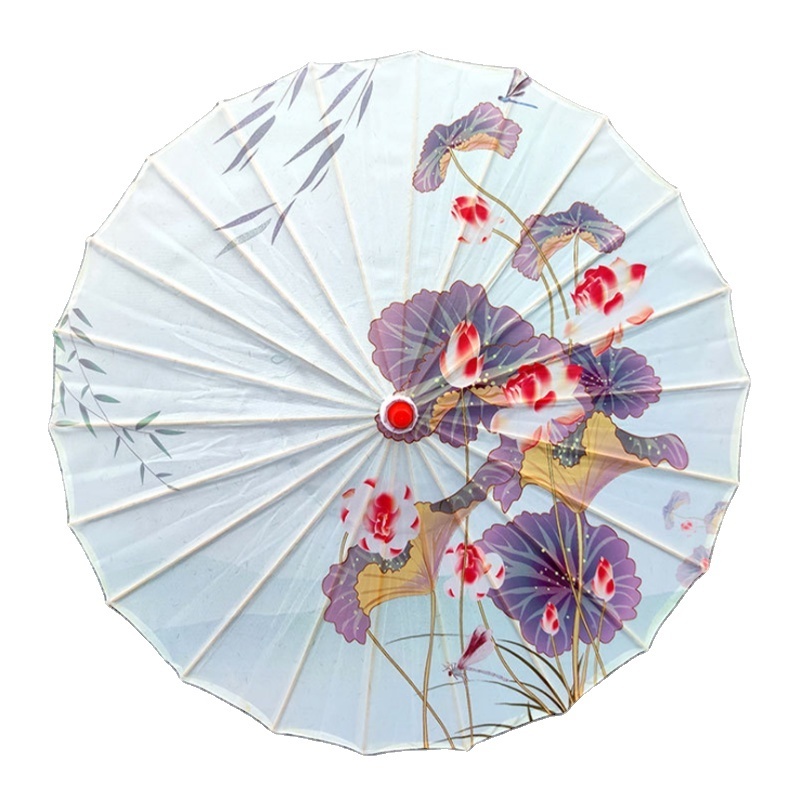 Umbrella With Wood Handle Japanese Traditional Oil Paper Umbrella Decorative Umbrella India