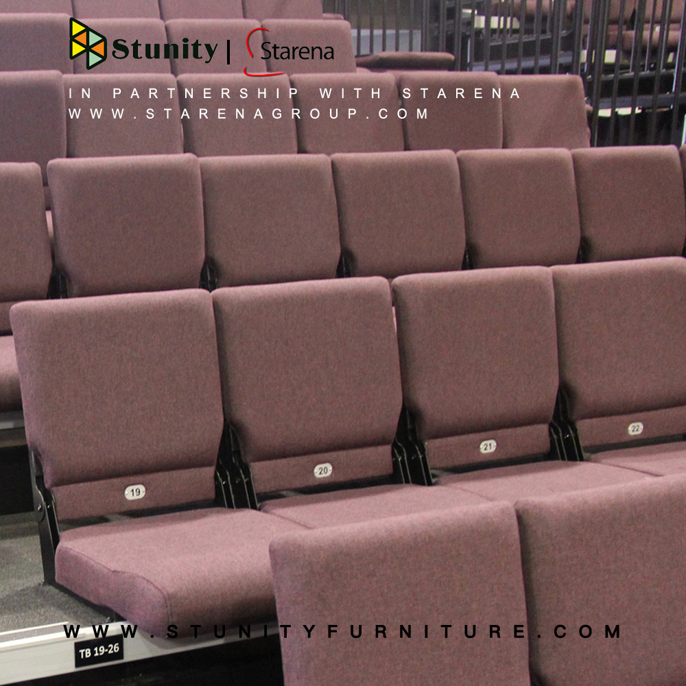 Stunity Church Retractable Theater Seating Telescopic Grandstand Retractable Seating System