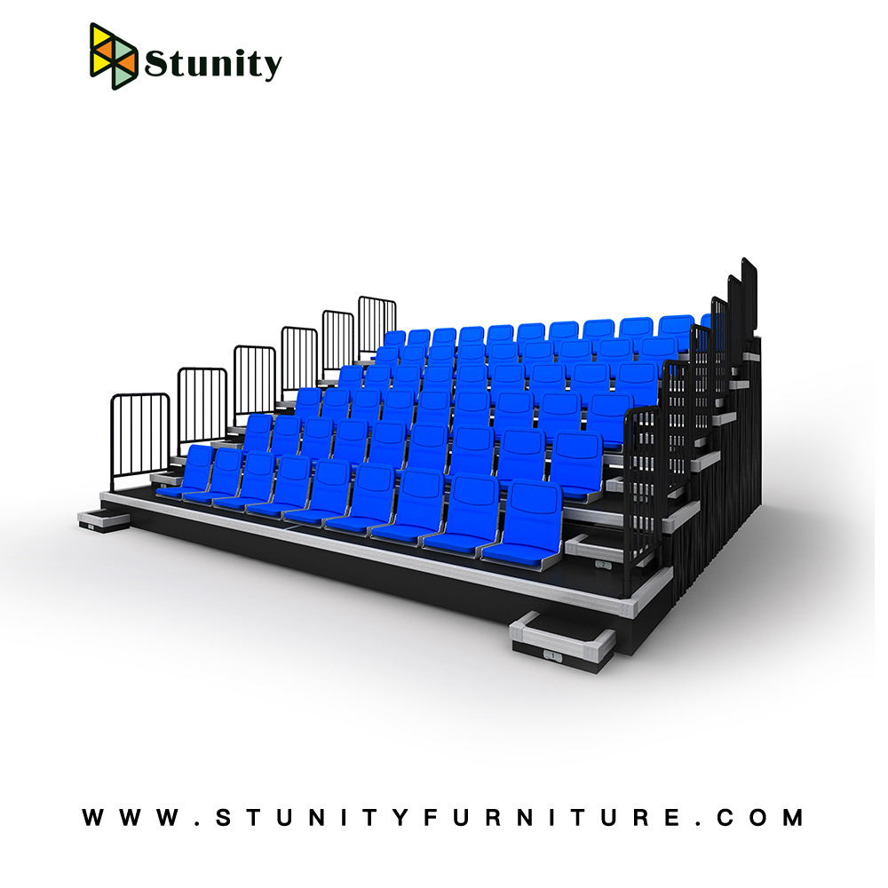 Stunity high school gym bleachers with stadium seats for indoor stadium, arena, school, college use