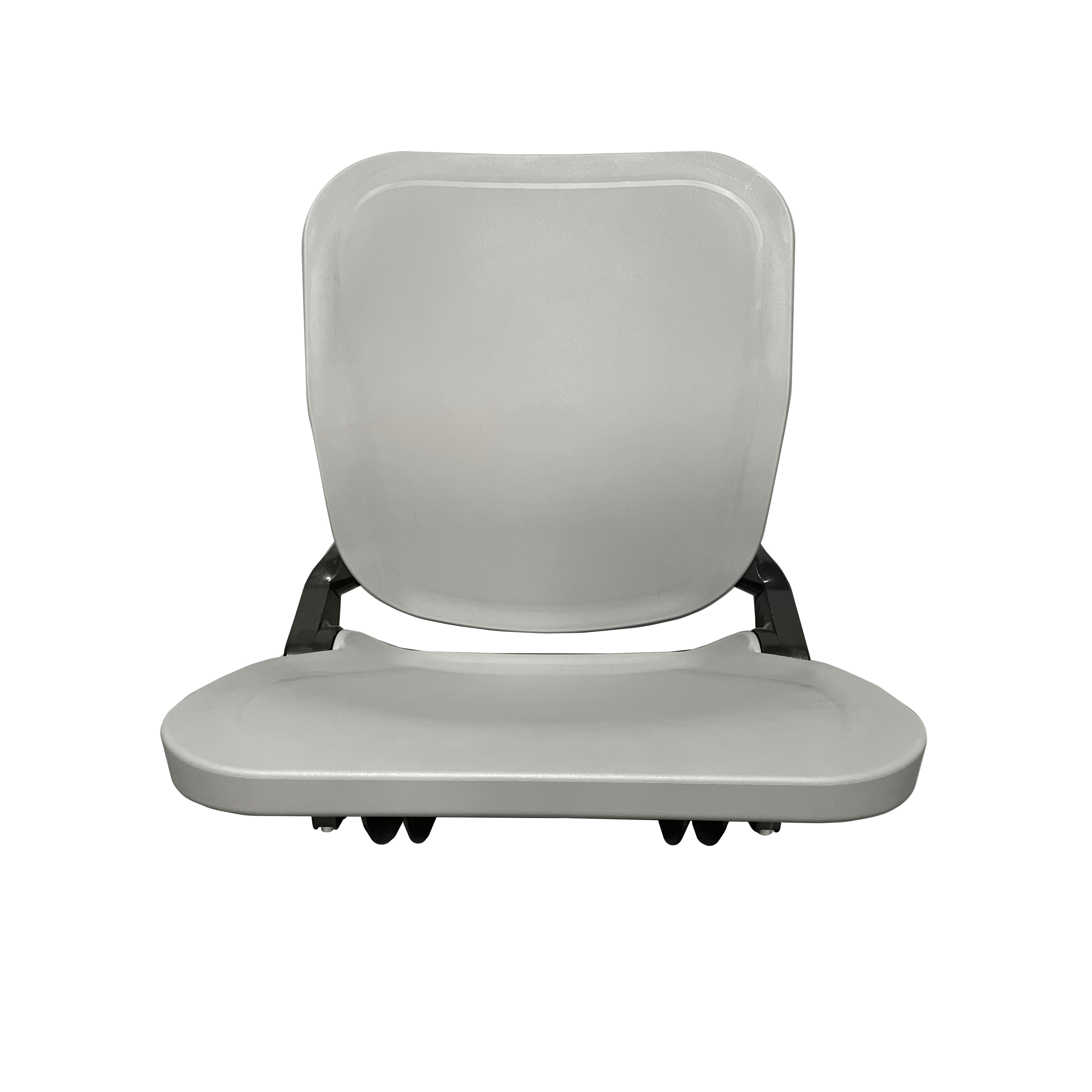 Wholesale auto tip-up plastic wall floor mounted folding stadium chair with comfortable padded seat and cup holder