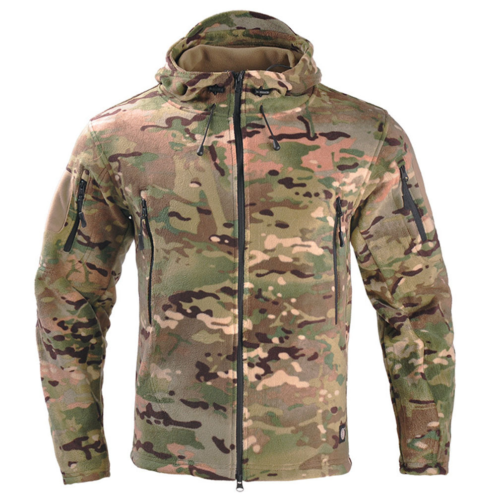 Sturdyarmor Outdoor Coat Green Winter Hoodie Gear Equipment Clothing Men'S Fleece Battle tactical Jacket With Hat