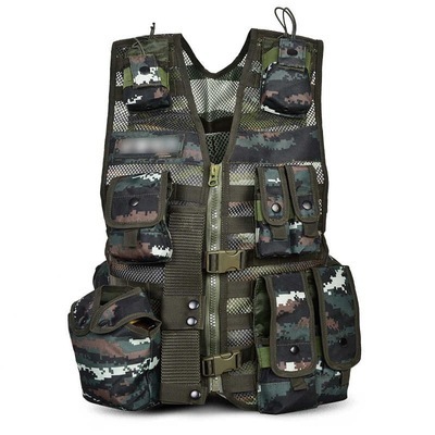 Sturdyarmor Stock Mesh Molle Tactical Vest Ultra Light Breathable Adjustable Outdoor Tactical Orange Hunting Vest for Adults