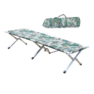 Sturdyarmor cama campamento lit camping field bed stretcher outdoor portable steel frame camouflage foldable folding camping bed