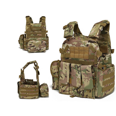 Sturdyarmor Molle Ceramic Plate Carrier Safe Life Camo Quick Release Tactical Vest