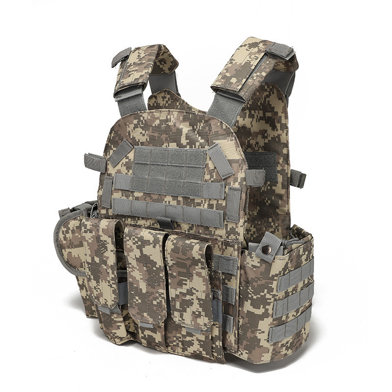 Sturdyarmor Molle Ceramic Plate Carrier Safe Life Camo Quick Release Tactical Vest