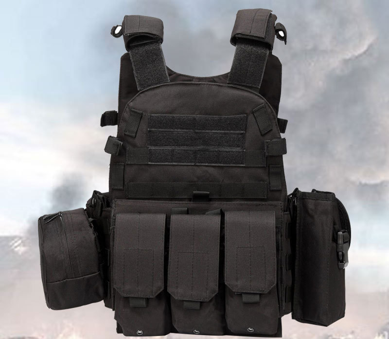 Sturdyarmor Custom Tactical Black  Tatico 600D Oxford Supplies Tactical Vest