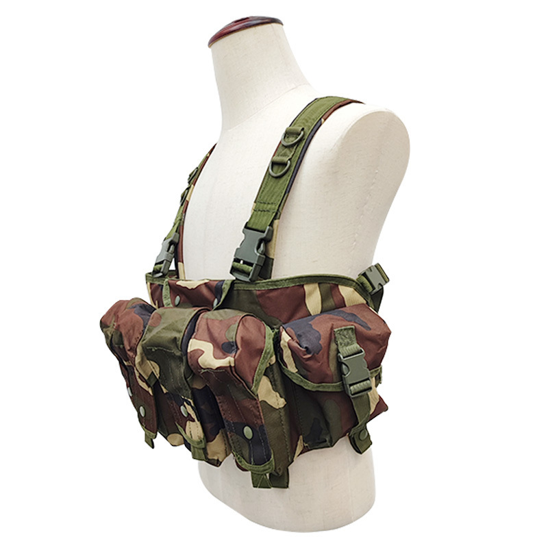 Sturdyarmor Tactical Chest Rig Vest Adjustable&Detachable Molle Chest Rigs with Pouch X Harness for Men Women