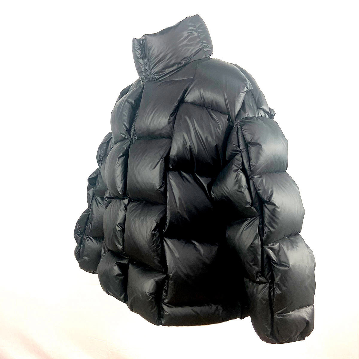 White Duck Down Puffer Jacket Heavyweight Men's Down Coats Quilted Bubble Custom Men's Zip Up Jacket Breathable