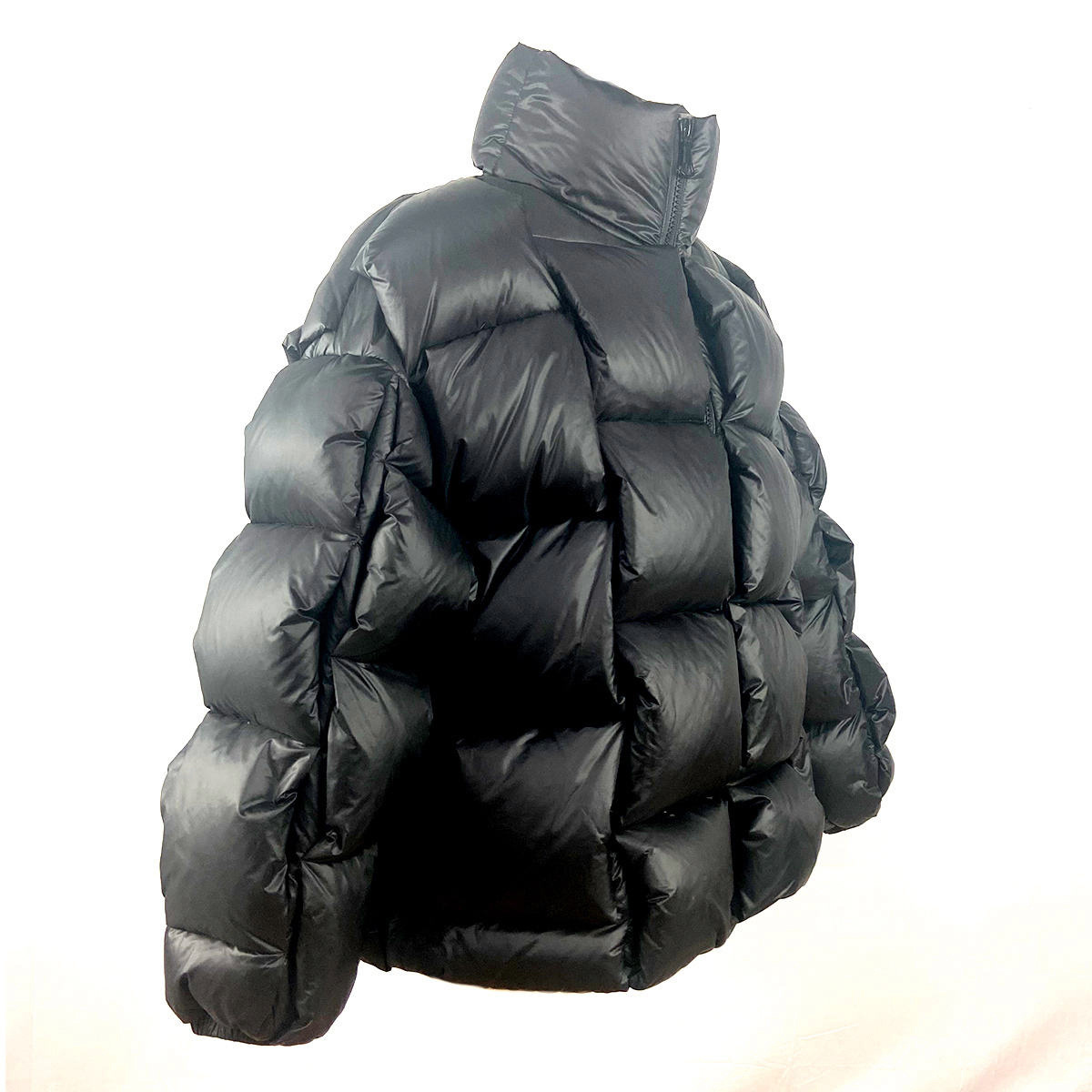 White Duck Down Puffer Jacket Heavyweight Men's Down Coats Quilted Bubble Custom Men's Zip Up Jacket Breathable