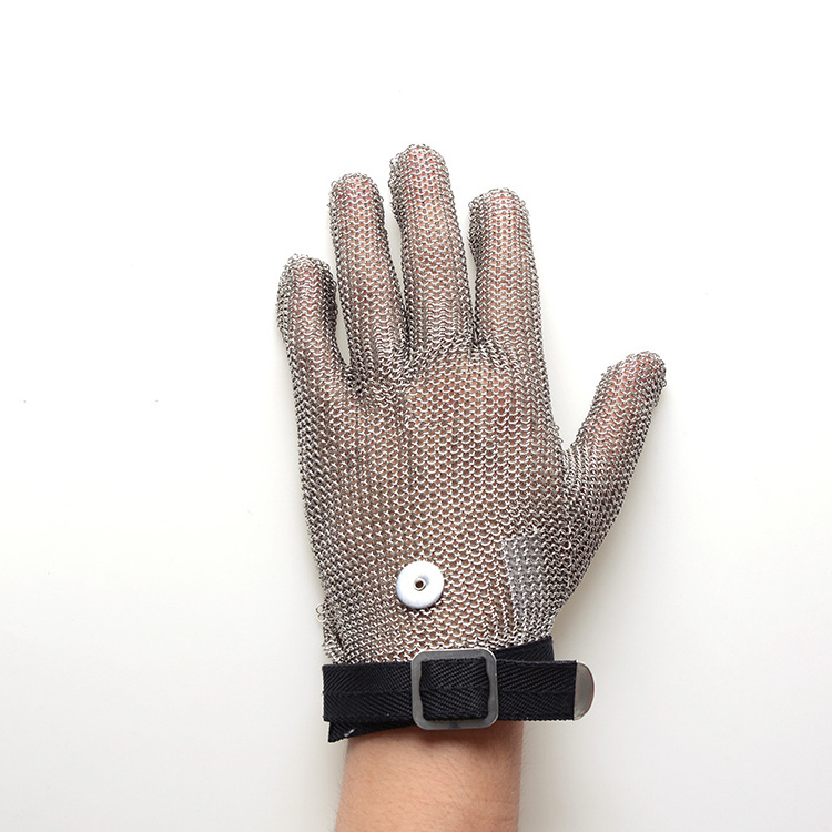 Stainless Steel Wire Mesh Cut Resistant Mechanic Gloves Protective Cut-proof Chain Saw Band Safety Working Kitchen Butcher Glove