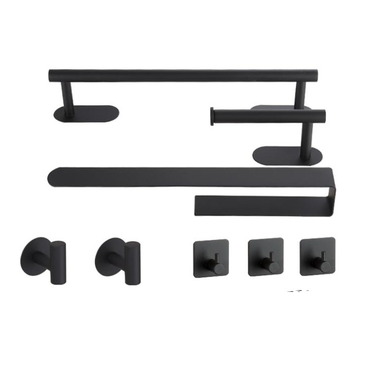 8 pieces shower accessories bathroom accessories set  hand towel holder robe hook fittings sanitary