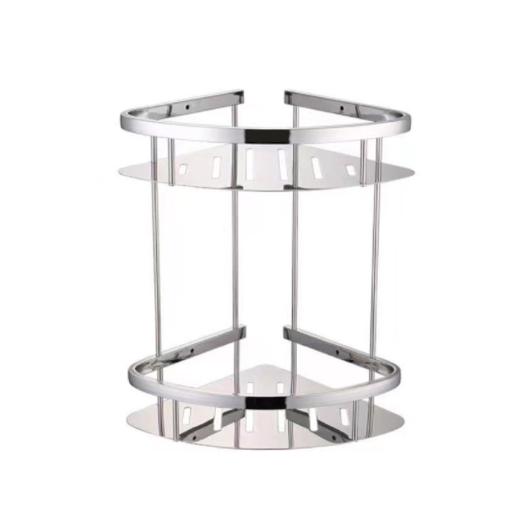 Bathroom shelf 2 tier shower caddy storage rack wall bathroom shelves stainless steel 304 shower shelf