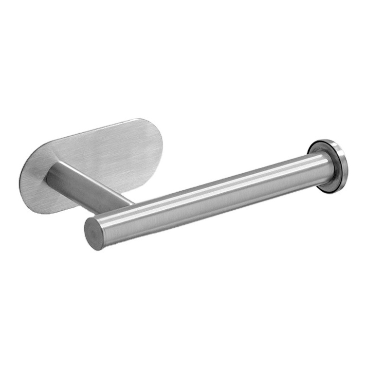 Bathroom accessories Self adhesive stainless steel brush towel holder wall mounted toilet paper roll holder